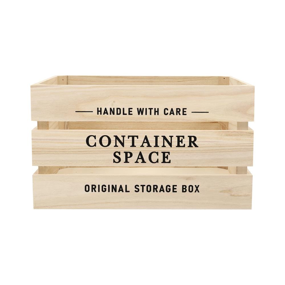 กล่องลังไม้ STACKO CONTAINER SPACE M 35X25X20 ซม. สี NATURAL
