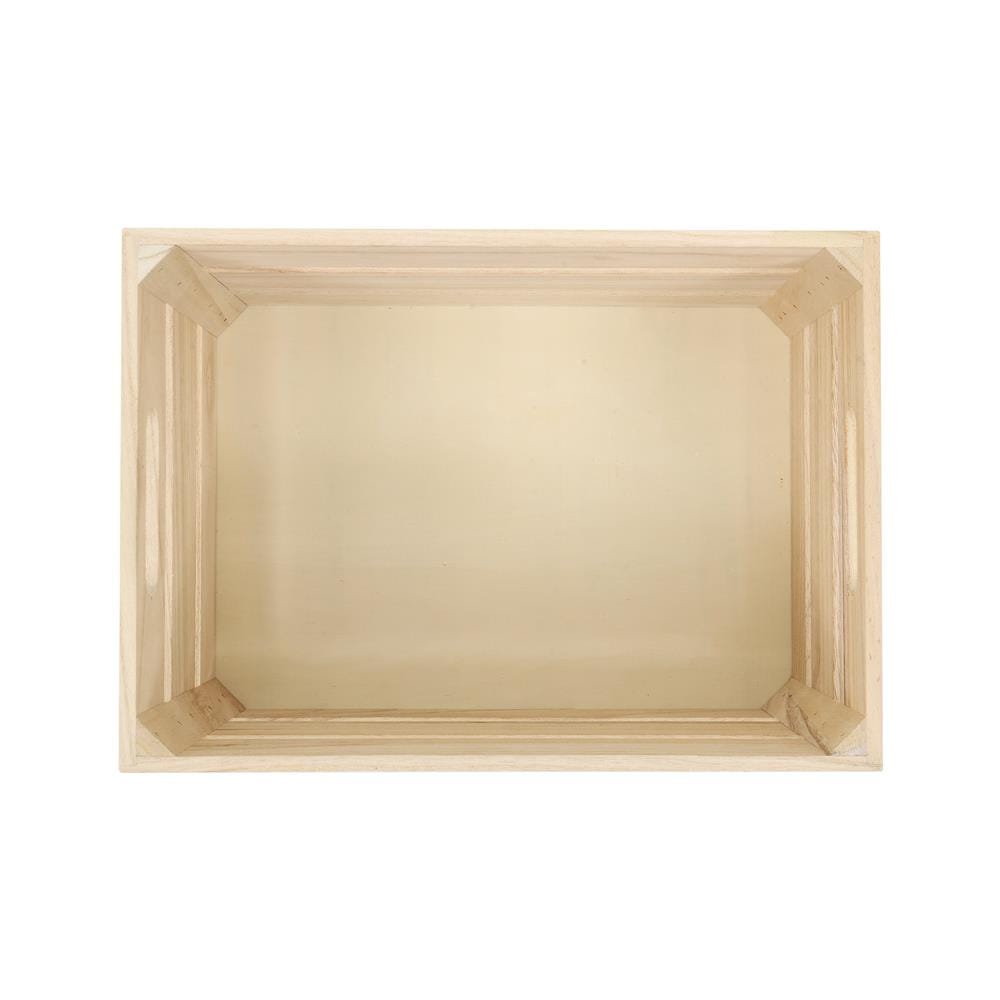 กล่องลังไม้ STACKO CONTAINER SPACE M 35X25X20 ซม. สี NATURAL