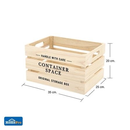 กล่องลังไม้ STACKO CONTAINER SPACE M 35X25X20 ซม. สี NATURAL_5
