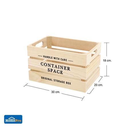 กล่องลังไม้ STACKO CONTAINER SPACE S 30x20x18 ซม. สี NATURAL_5