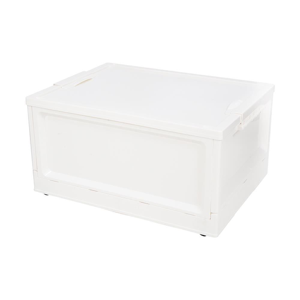 กล่องเก็บของพับได้ STACKO WILL L 48X35.5X24 ซม. สีขาว