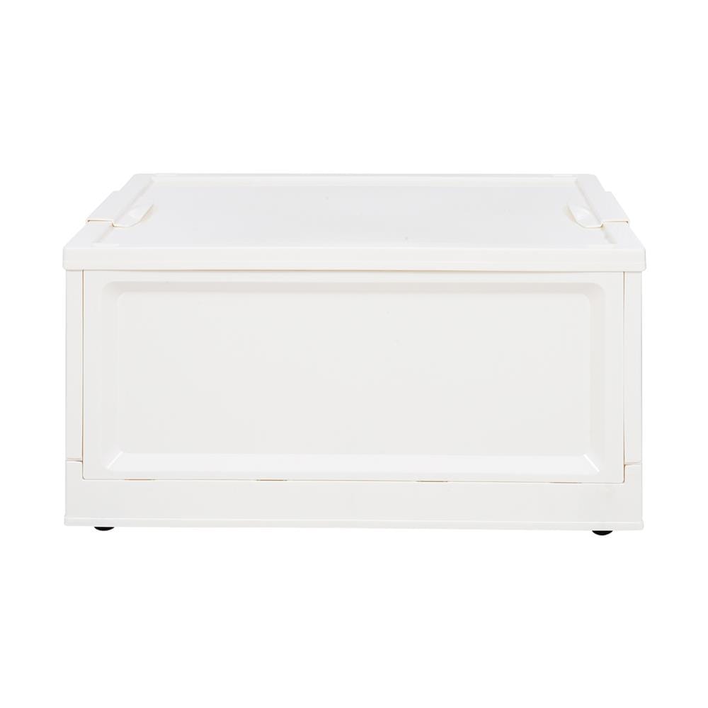 กล่องเก็บของพับได้ STACKO WILL L 48X35.5X24 ซม. สีขาว