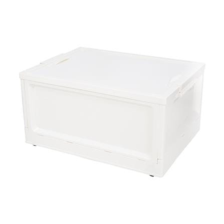 กล่องเก็บของพับได้ STACKO WILL L 48X35.5X24 ซม. สีขาว_0