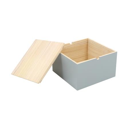 กล่องไม้มีฝา STACKO MERRY L 25X25X15.5 ซม. สีเทา_3