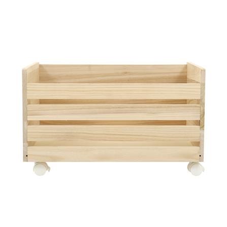 กล่องลังไม้มีล้อ STACKO COZI 60X30X37 ซม. สี NATURAL_2