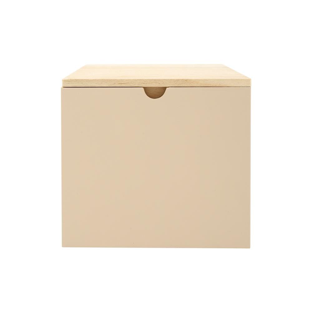 กล่องไม้มีฝา STACKO MERRY S 17X25X15.5 ซม. สีครีม