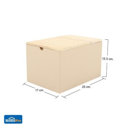กล่องไม้มีฝา STACKO MERRY S 17X25X15.5 ซม. สีครีม_6