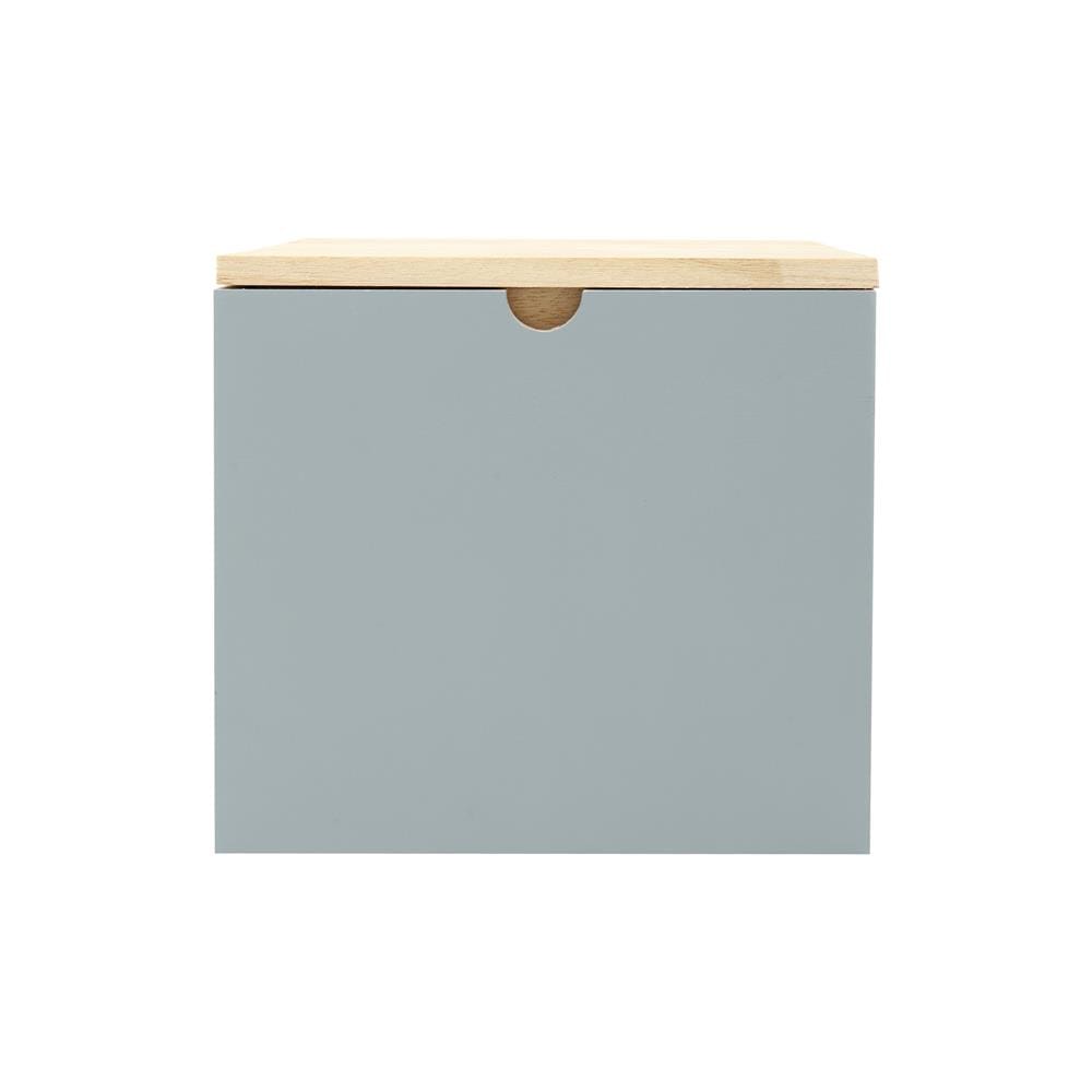 กล่องไม้มีฝา STACKO MERRY S 17X25X15.5 ซม. สีเทา