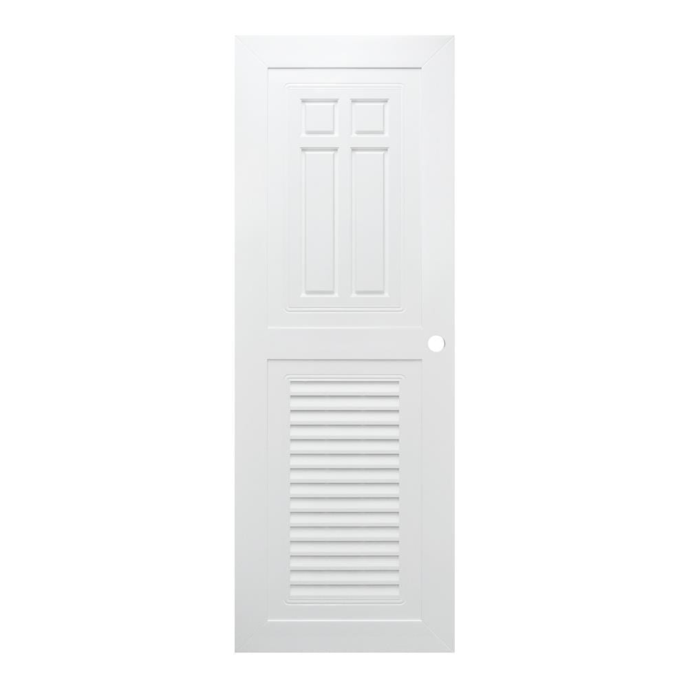 ประตูห้องน้ำ ABS AZLE SD-1 80X200 ซม. สีขาว เจาะลูกบิด