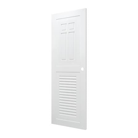 ประตูห้องน้ำ ABS AZLE SD-1 80X200 ซม. สีขาว เจาะลูกบิด_1