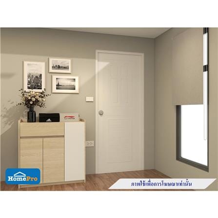 ประตูห้องน้ำ ABS AZLE SD-1 80X200 ซม. สีขาว เจาะลูกบิด_4