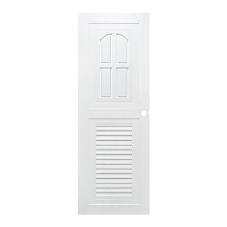 ประตูห้องน้ำ ABS AZLE SD-2 80X200 ซม. สีขาว เจาะลูกบิด_0