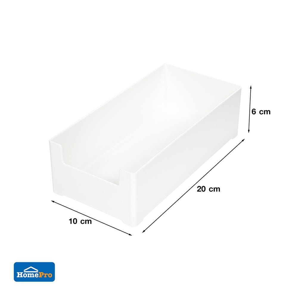 กล่องอเนกประสงค์ STACKO MY M 10X20X6 ซม. สีขาว