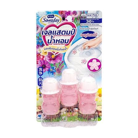 เจลขจัดกลิ่น SAWADAY 41 กรัม แพ็ก 3 ชิ้น FLORAL PINK_0