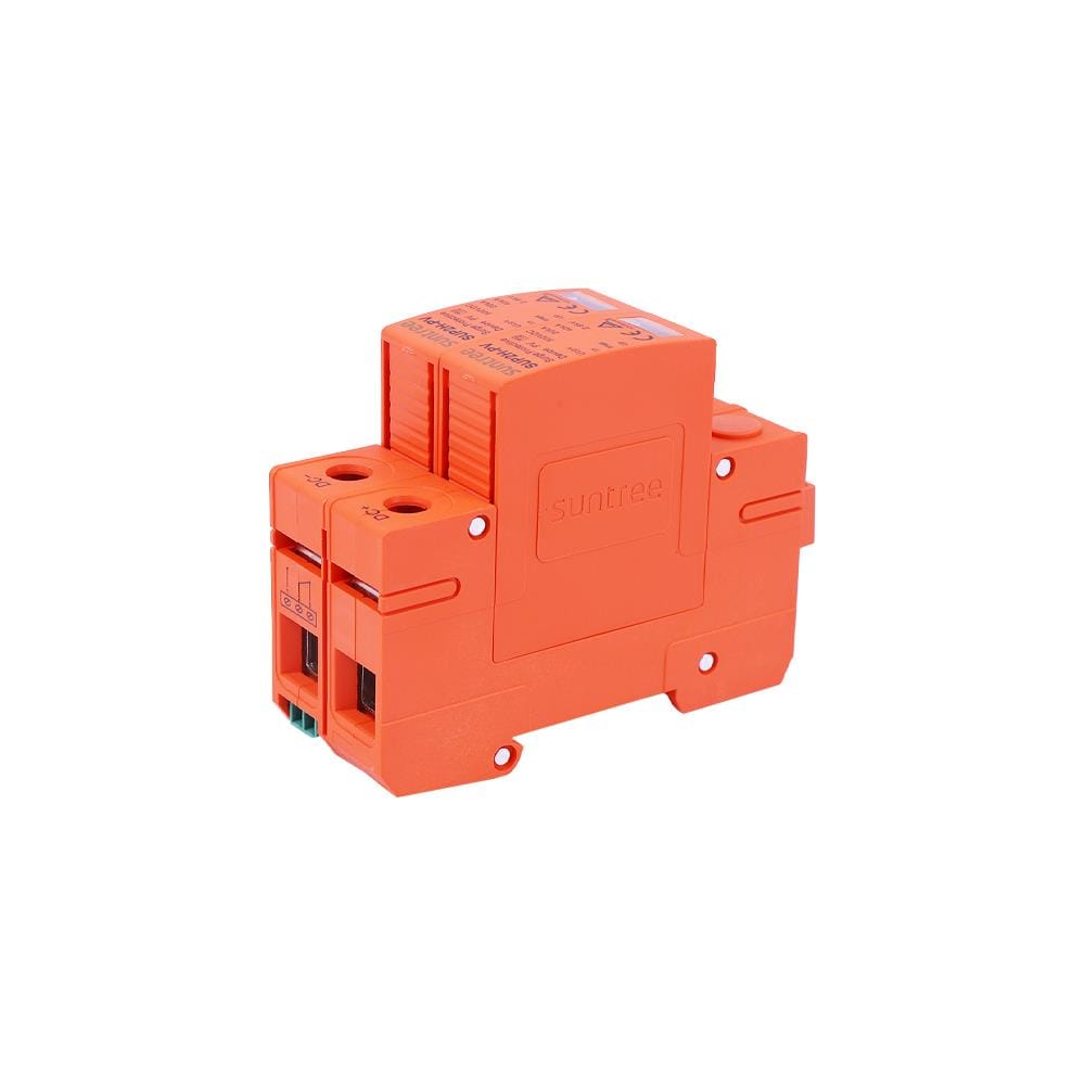 เบรกเกอร์ป้องกันฟ้าผ่า TRANSPOWER DC SUP2H-PV 500 โวลต์ 2 โพล สีส้ม