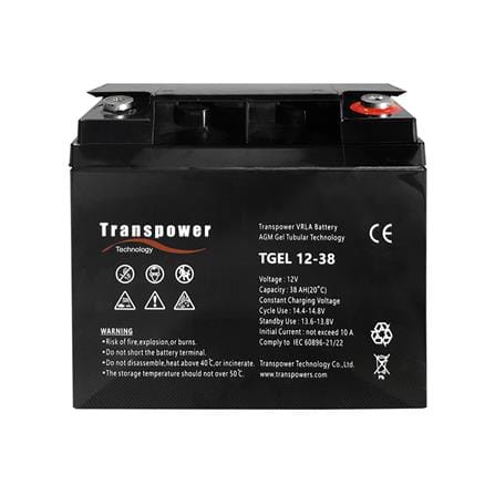 แบตเตอรี่แห้ง แบบเจล TRANSPOWER 12 โวลต์ 38 แอมป์_0