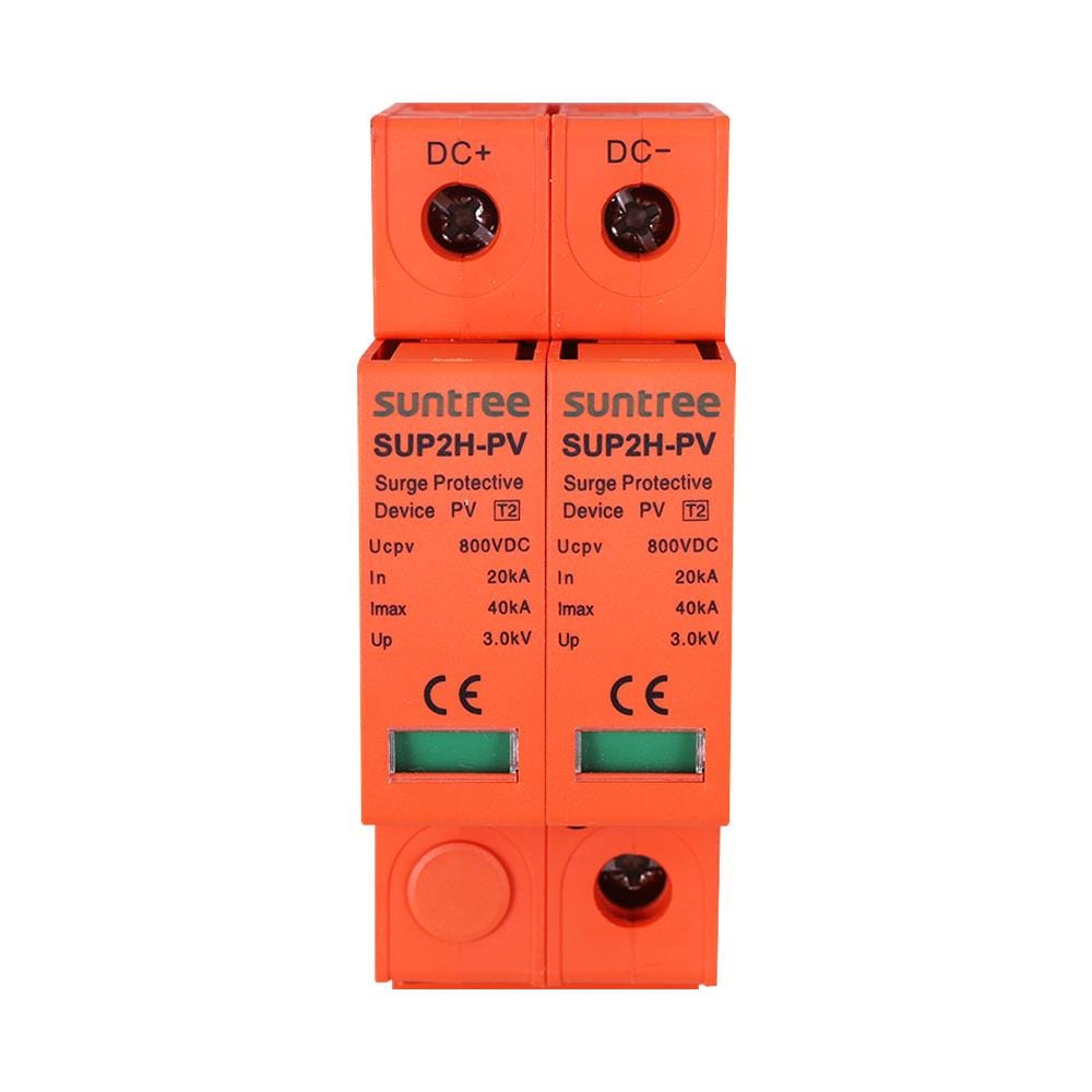 เบรกเกอร์ป้องกันฟ้าผ่า TRANSPOWER DC SUP2H-PV 800 โวลต์ 2 โพล สีส้ม