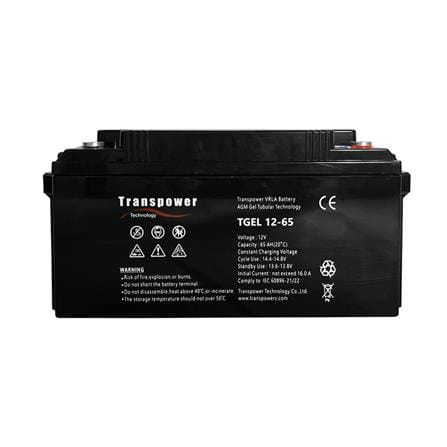แบตเตอรี่แห้ง แบบเจล TRANSPOWER 12 โวลต์ 65 แอมป์_0