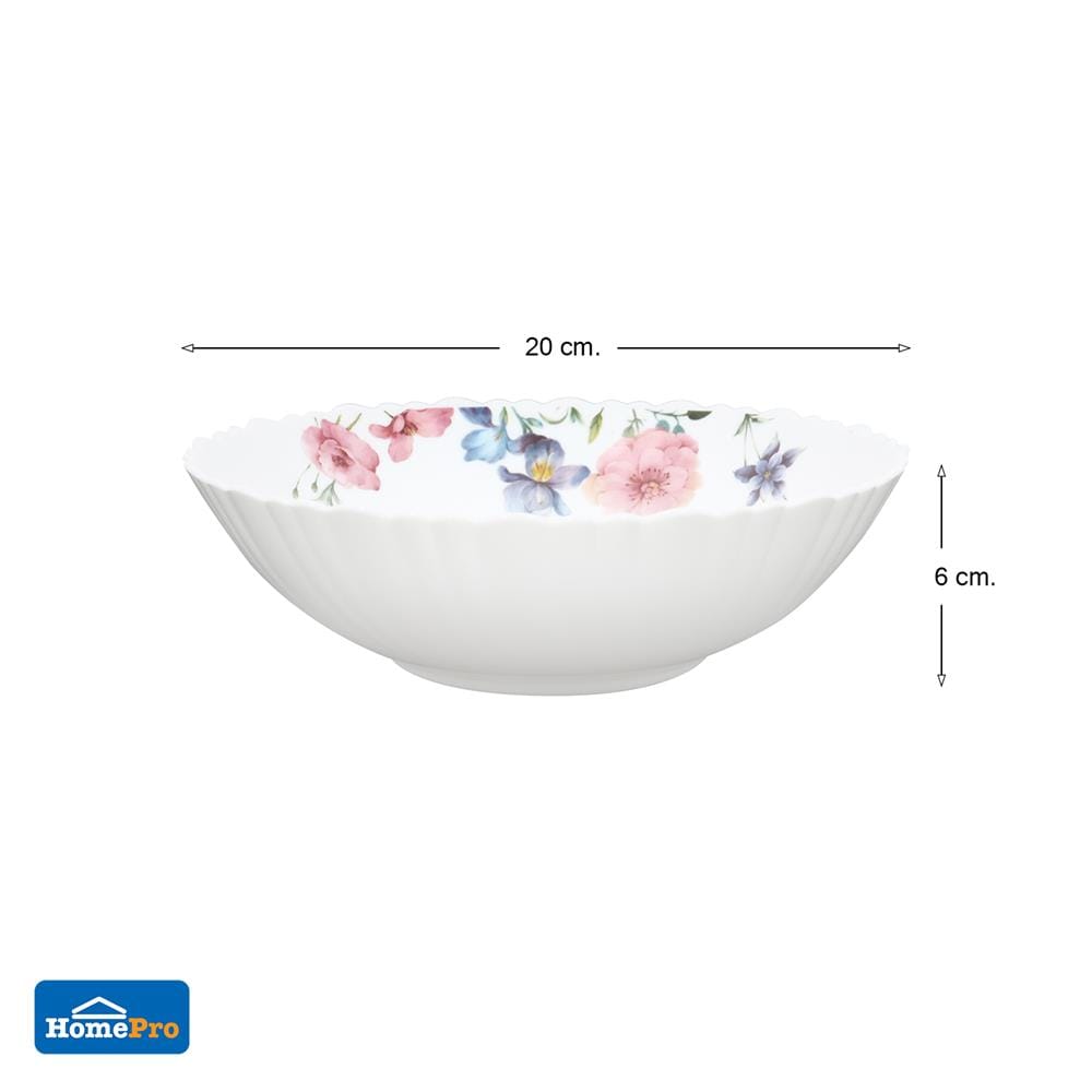 ชามแก้วโอปอล 8 นิ้ว KECH CARNATION