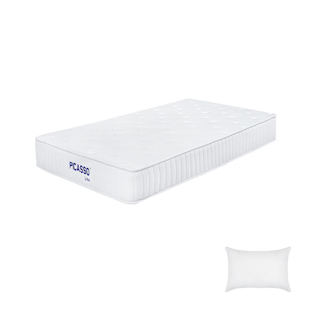 ที่นอนพ็อกเก็ตสปริง 3.5 ฟุต สุญญากาศ PICASSO COMFORT รุ่น LITE-L พร้อมหมอนหนุน 1 ชิ้น