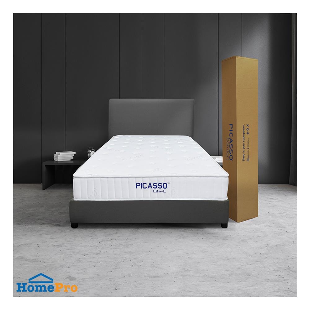 ที่นอนพ็อกเก็ตสปริง 3.5 ฟุต สุญญากาศ PICASSO COMFORT รุ่น LITE-L พร้อมหมอนหนุน 1 ชิ้น