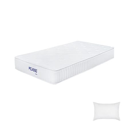 ที่นอนพ็อกเก็ตสปริง 3.5 ฟุต สุญญากาศ PICASSO COMFORT รุ่น LITE-L พร้อมหมอนหนุน 1 ชิ้น_0