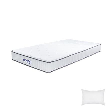 ที่นอนพ็อกเก็ตสปริง 3.5 ฟุต สุญญากาศ PICASSO COMFORT รุ่น LITE-M พร้อมหมอนหนุน 1 ชิ้น