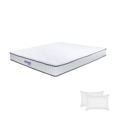 ที่นอนพ็อกเก็ตสปริง 5 ฟุต สุญญากาศ PICASSO COMFORT รุ่น LITE-M พร้อมหมอนหนุน 2 ชิ้น_0