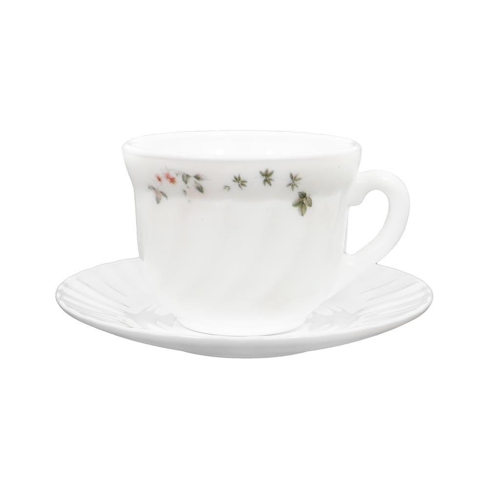 ชุดถ้วยกาแฟแก้วโอปอล 190 มล. KECH BUTTERFLY