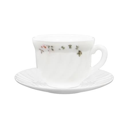 ชุดถ้วยกาแฟแก้วโอปอล 190 มล. KECH BUTTERFLY_0