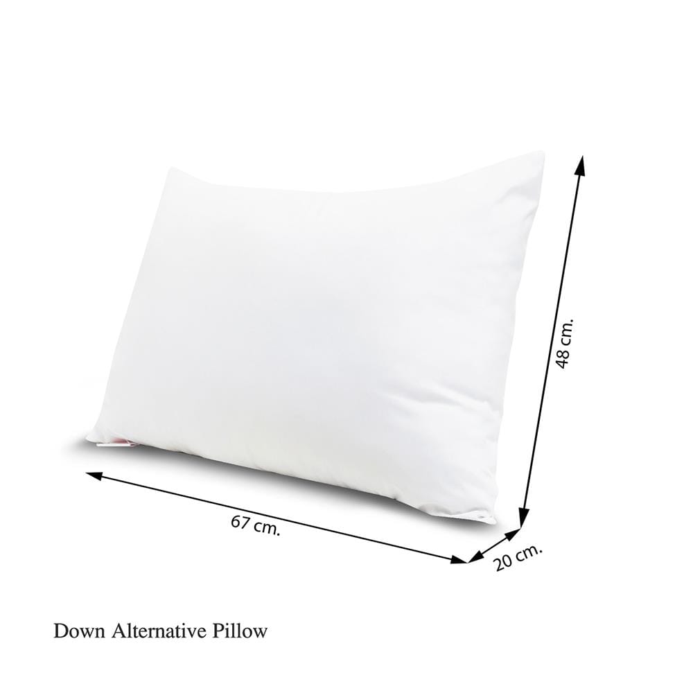 หมอนหนุน ไมโครเจล SLUMBERLAND DOWN ALTERNATIVE 70x43x12 ซม. สีขาว