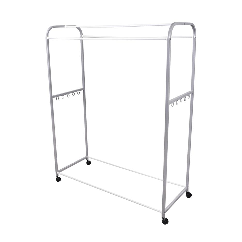 ราวตากผ้ามีล้อ 5 เส้น ME LIVING 115x45x144 ซม. สีเทา