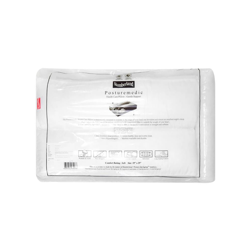 หมอนสุขภาพ ใยสังเคราะห์ SLUMBERLAND POSTUREMEDIC REFIL 70x39x14 ซม. สีขาว