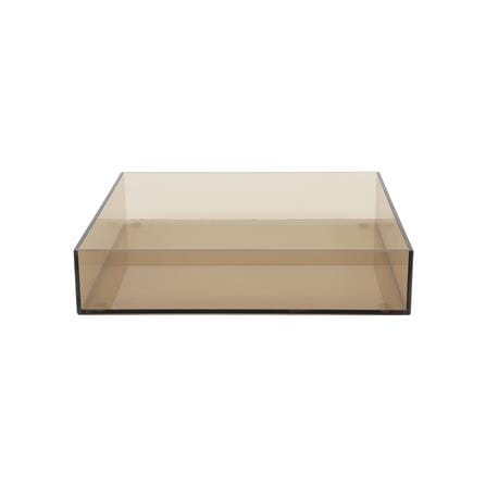 ถาดอะคริลิก KECH 20x20x4 ซม. ไซซ์ S สีชาใส_1