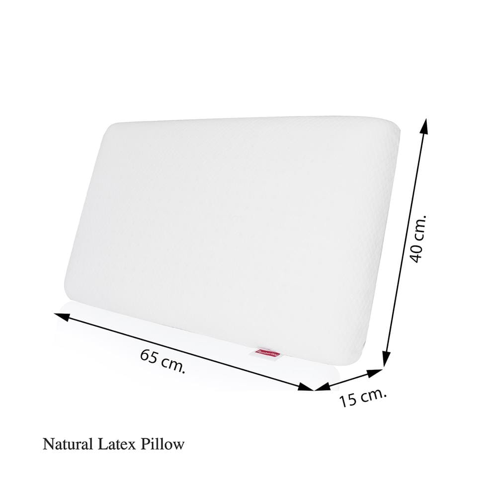 หมอนสุขภาพ ยางพารา SLUMBERLAND NATURAL 70x43x12 ซม. สีขาว