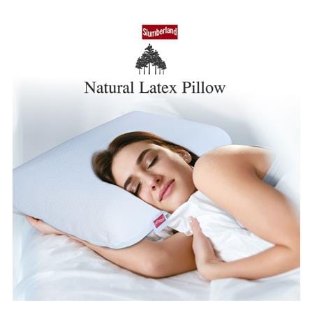 หมอนสุขภาพ ยางพารา SLUMBERLAND NATURAL 70x43x12 ซม. สีขาว_3