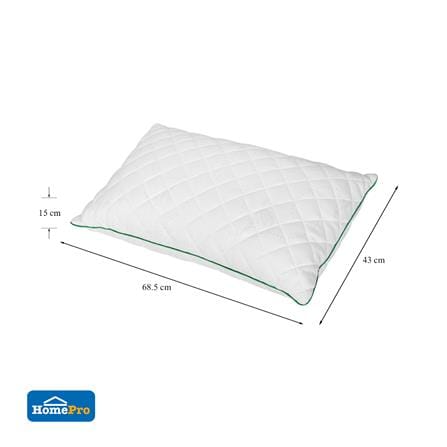 หมอนหนุน ยางพารา ME LIVING NANO LATEX 17x27 นิ้ว สีขาว_8