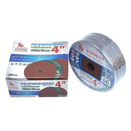 กระดาษทรายกลม SUMO 4 นิ้ว เบอร์ 60 (แพ็ก 5 ชิ้น)_2