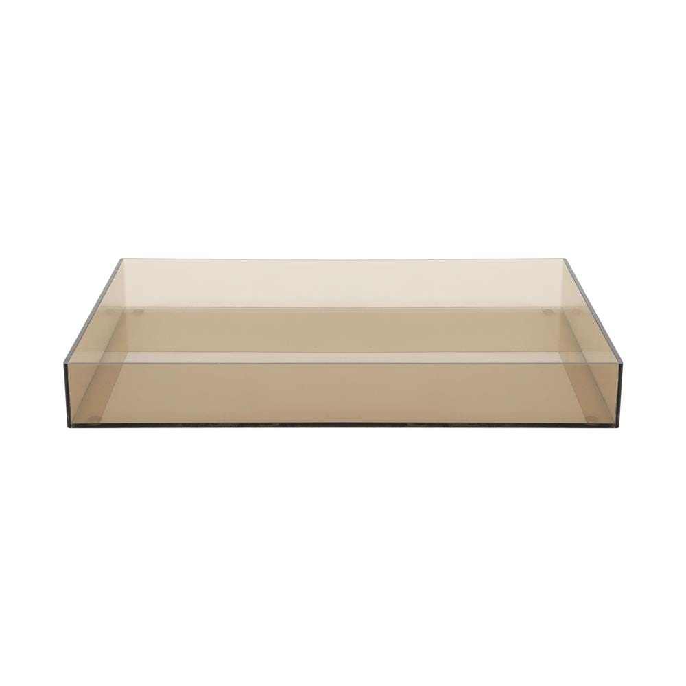 ถาดอะคริลิก KECH 33x26x4 ซม.ไซซ์ L สีชาใส