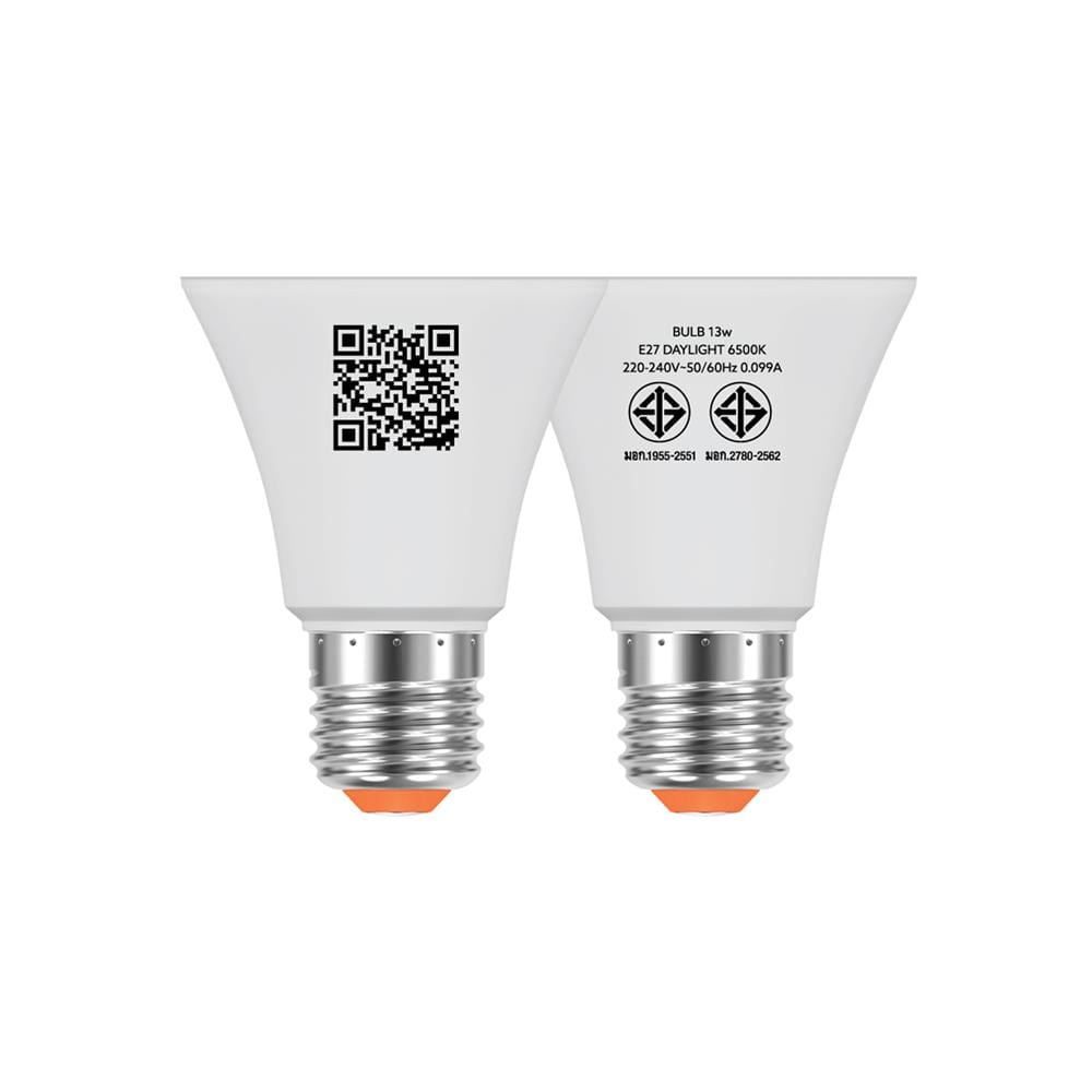 หลอด LED LAMPTAN A60 13 วัตต์ DAYLIGHT E27 แพ็ก 4 ชิ้น