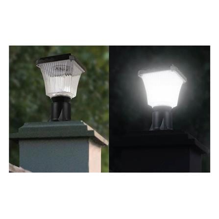 ไฟหัวเสา SOLAR LAMPTAN WAFALL CCT 2 วัตต์ เดย์ไลท์ / คูลไวท์ / วอร์มไวท์ สีดำ_3