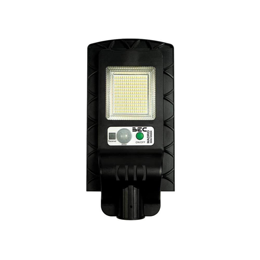 ไฟถนน SOLAR BEC MADRID 30 วัตต์ DAYLIGHT สีดำ