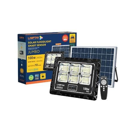ไฟสปอตไลท์ SOLAR LAMPTAN JUMBO 100 วัตต์ วอร์มไวท์ สีดำ_3
