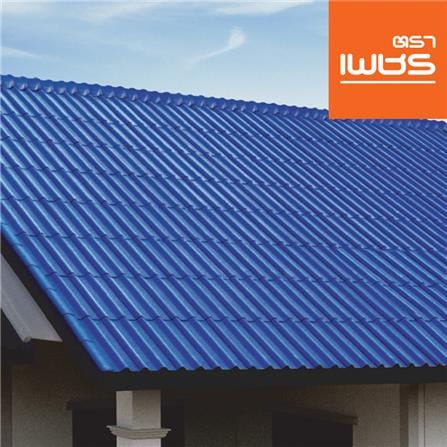 กระเบื้องหลังคา ลอนคู่ ตราเพชร 0.5x50x150 ซม. สีฟ้ารุ่งโรจน์_1