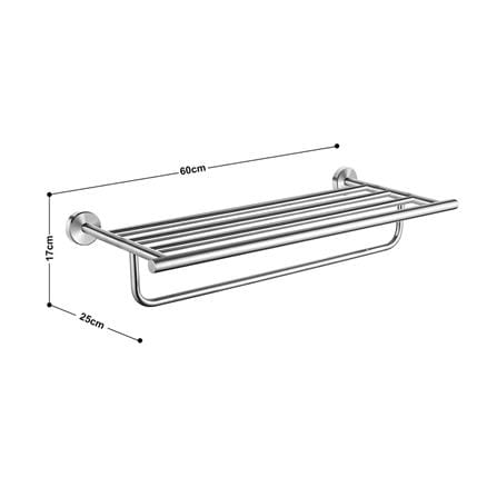 ชั้นวางของพร้อมราว RASLAND RA 60-RACK-MT สเตนเลส_2