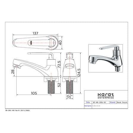 ก๊อกอ่างล้างหน้า KARAT FAUCET KF-66-100A-50_1
