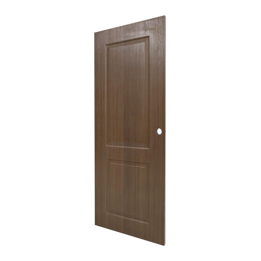 ประตูภายใน UPVC AZLE PZ04 80X200 ซม. สี CHOCOLATE เจาะลูกบิด