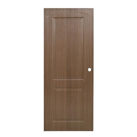 ประตูภายใน UPVC AZLE PZ04 80X200 ซม. สี CHOCOLATE เจาะลูกบิด_0