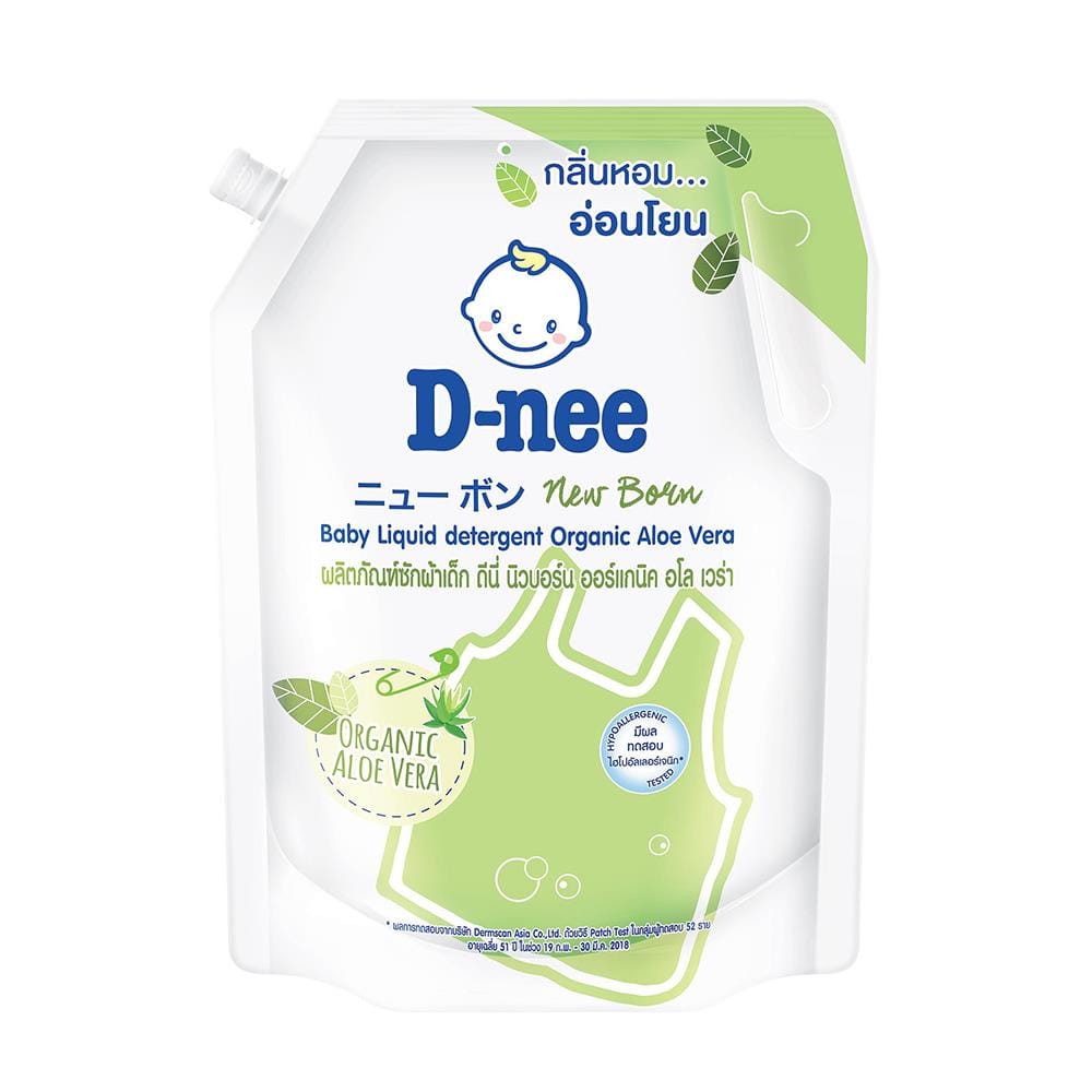 น้ำยาซักผ้าเด็ก D-NEE นิวบอร์น ออร์แกนิค อโลเวร่า 1,300 มล.