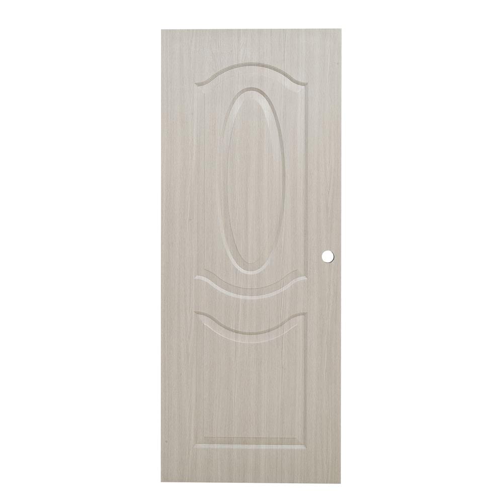 ประตูภายใน UPVC AZLE PZ02 80X200 ซม. สี WHITE GREY เจาะลูกบิด
